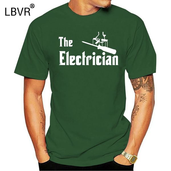 

2020 новая мода tee shirt электрикой mens t shirt бог отец стиль sparky отвертка электрическая летняя футболка