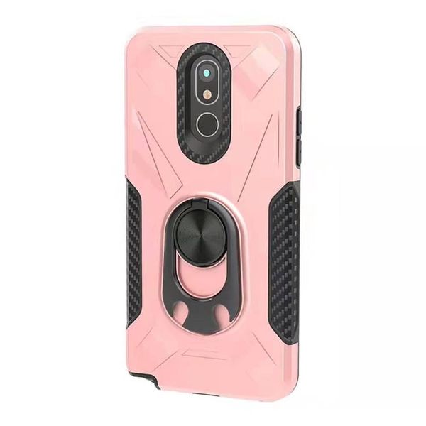 

360 ring kickstand magnetic armor cell phone case for samsung galaxy a10e a20 a50 tpu pc 2 in 1 anti-fall oppbag