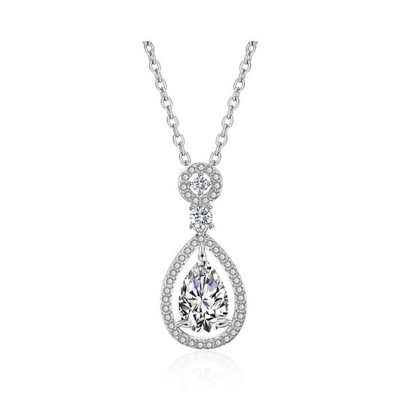 

sederyla fashion cubic zircon elegant fashion geometry trendy geometric lariat necklace for women wedding girl party, Silver