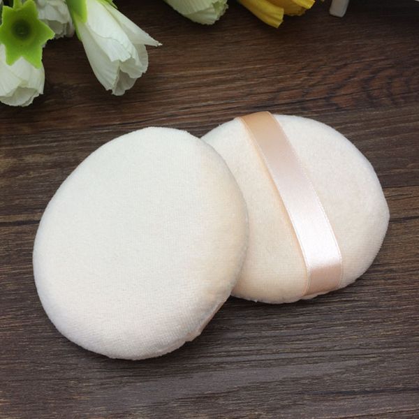 

1pc foundation makeup tools puffs cotton dry powder puff with ribbon hold soft sponge facial cosmetic puff