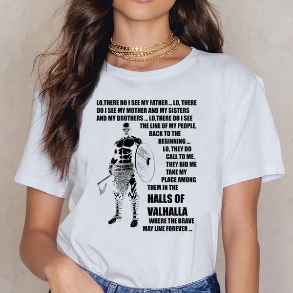 

t shirt women viking prayer womens flowy funny harajuku cotton female shirt