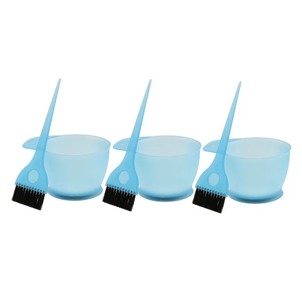 

3 комплекта салон цвет волос dye bowl brush set парикмахерское оттенок отбеливающие инструменты