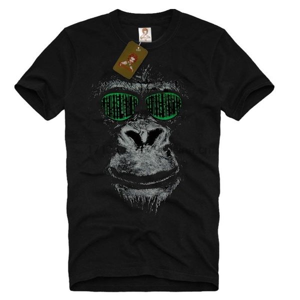 

прохладное будущее матрица обезьян ape оттенки men t-shirt диджей хакер битнику тройник прохладный повседневная гордость тенниска мужчин уни