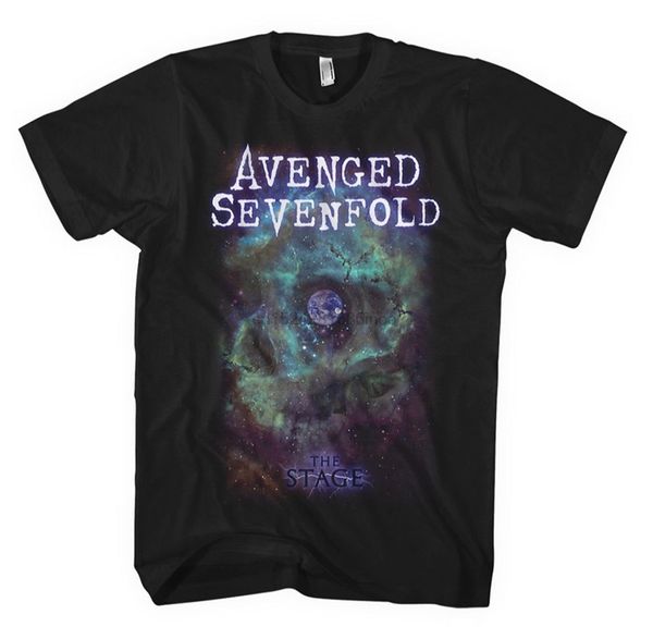 

avenged sevenfold space face rock heavy metal official tee t-shirt mens short sleeves cotton t shirt tee