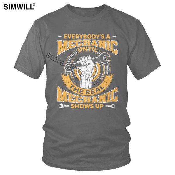 

vintage the real mechanic tee for men cotton engineer shirt short sleeved o-neck t-shirt graphic tshirt regular fit clothes gift