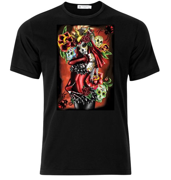 

gothic eldia de la muertos - day of the dead t.shirt