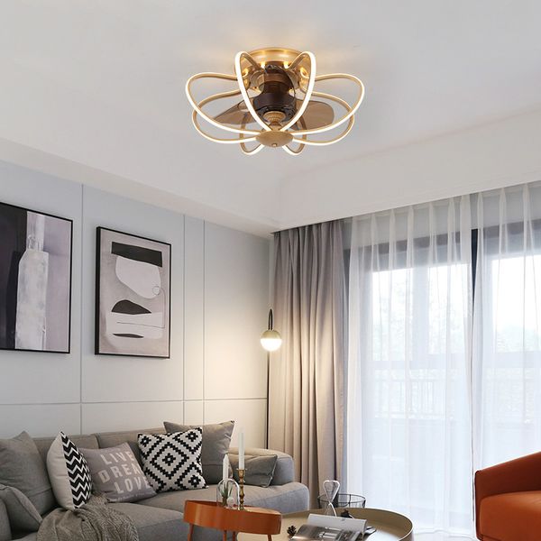 

electric fans led ceiling fan light frequency conversion modern luxury restaurant with lights