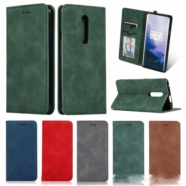 

casing for oneplus 7 pro leather case for one plus 7 luxury business wallet phone cover oneplus 6t phone bag coque