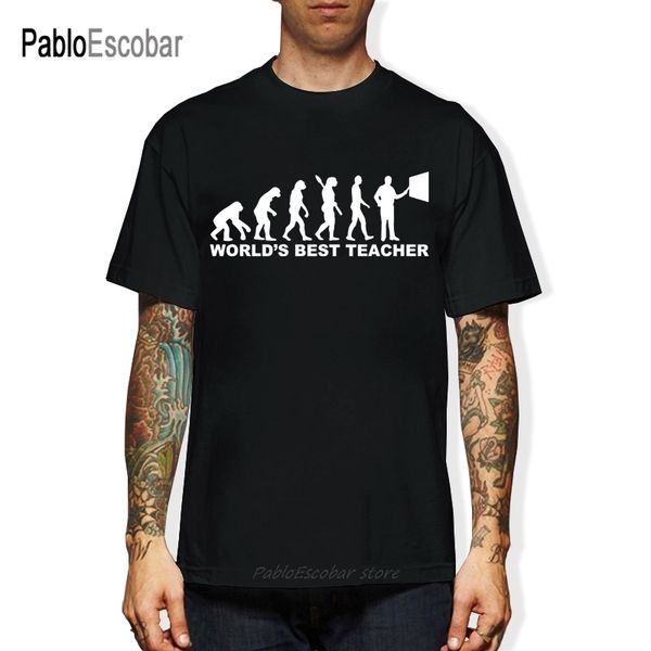 

evolution world's teacher t-shirt men t shirts tee style short sleeve print tee shirt interesting