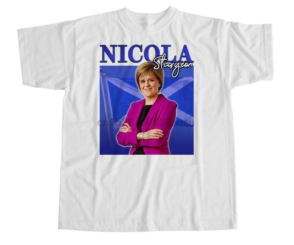 

nicola sturgeon party t shirt indy uk parody politics mp scottish sctoland snp style round tee shirt