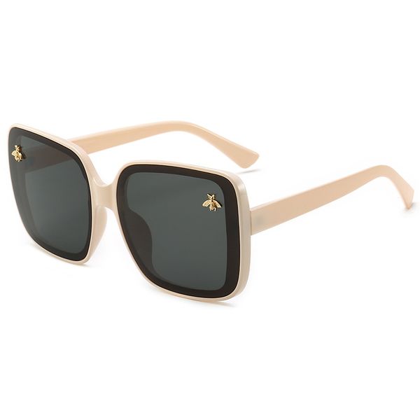 

new european and american personality fashion square sunglasses retro colorful sunglasses uv400, White;black