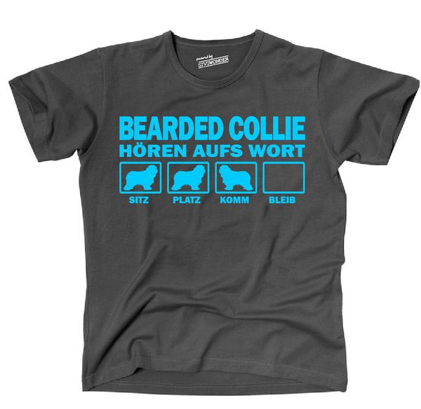 

2019 new summer casual men t-shirt thaw t-shirt hunde bearded collie horen aufs wort siviwonder