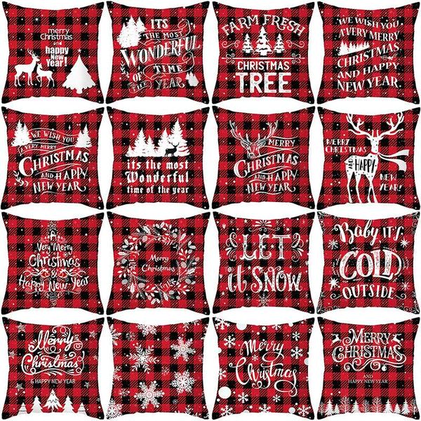 

christmas cushion cover pillowcase sofa cushions cotton linen pillow covers home decor new year christmas decorations for home