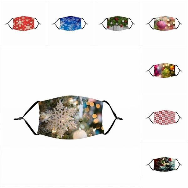 

protective reusable mascarilla anti haze mouth respirator merry christmas snowman fashion face mask pm2.5 with filter pupil 4 2xtf b2