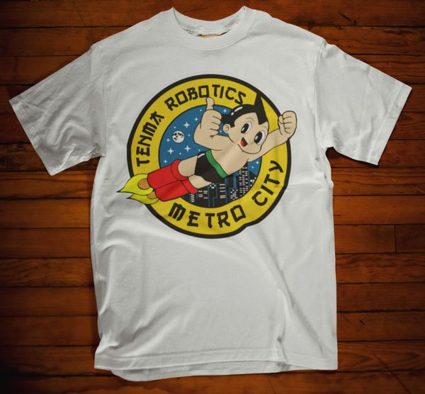 

astro boy t shirt metro city robotics cartoon comic movie film retro classic