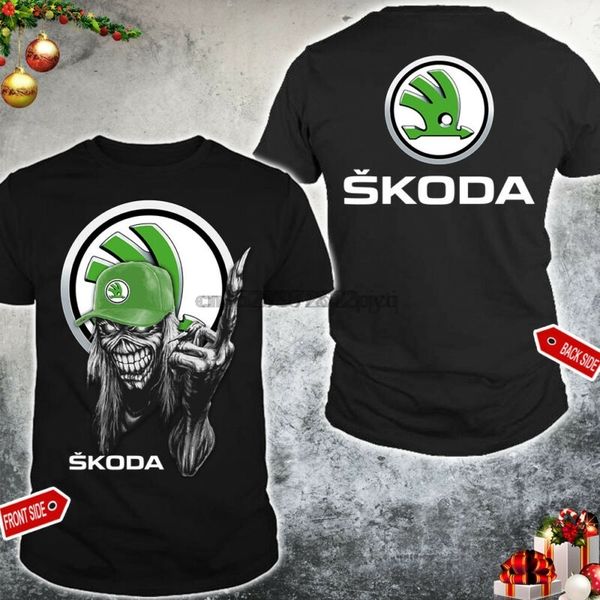 

skoda skull mans us shirt - size s to 5xl