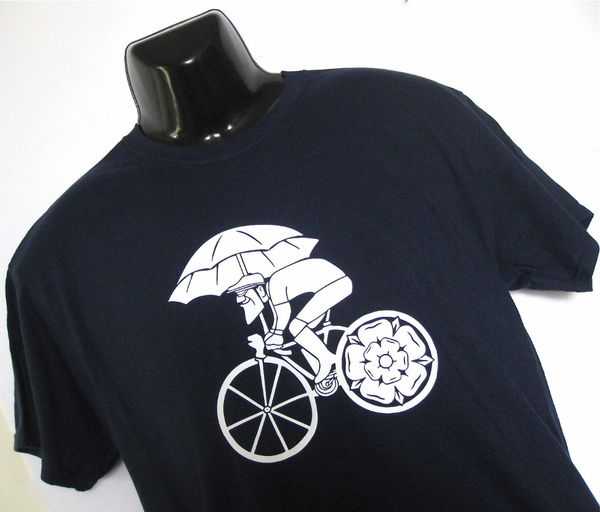 

style cotton men's fashion cotton leisure tour de yorkshire cycler inspiration t-shirt men's newprint tee shirt