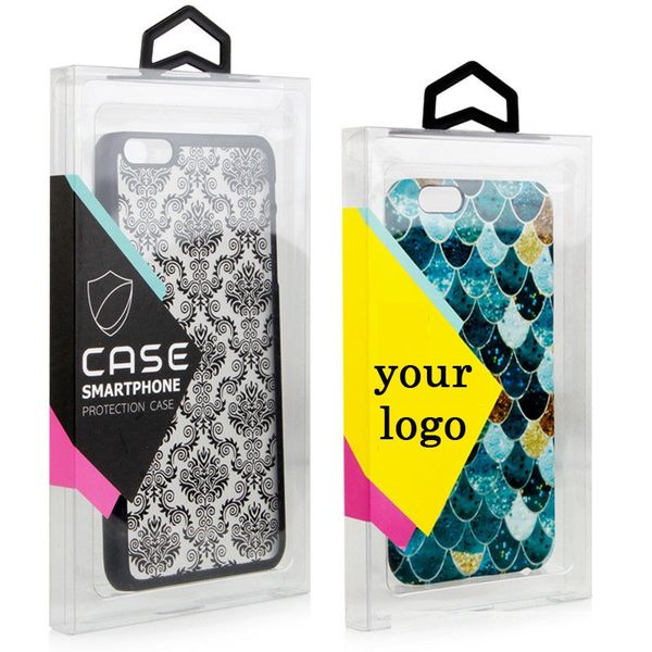 

300pcs wholesale universal retail fashion plastic pvc packaging box for mobile phone case for iphone 7 7plus with inner tray