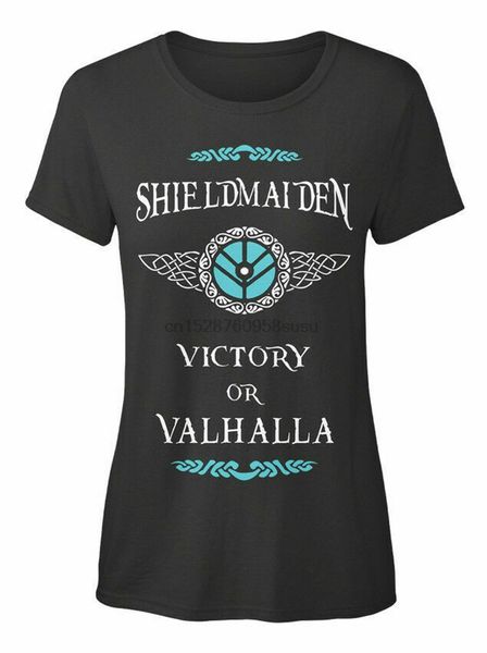 

shield maiden lagertha t - victory of valhalla na stylisches t-shirt s-3xl fitness tee shirt