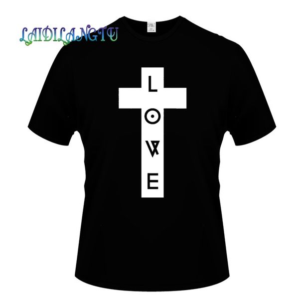 

love cross mens printed t shirt religion mens t shirts fashion cotton o-neck t shirt summer clothing casual t-shirt