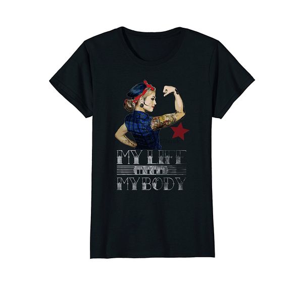 

tshirt homme 2020 новый casual с короткими рукавами мужчин для женщин inked пинап футболка my life inked my body company футболки
