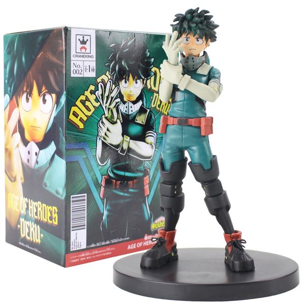 

16cm my hero academia midoriya izuku action figure age of heroes deku anime model toys mx200319