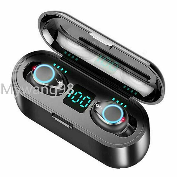 

new tws wireless sports bluetooth headset stereo waterproof led power display touch bluetooth 5.0 earbuds stereo deep bass in-ear headphones