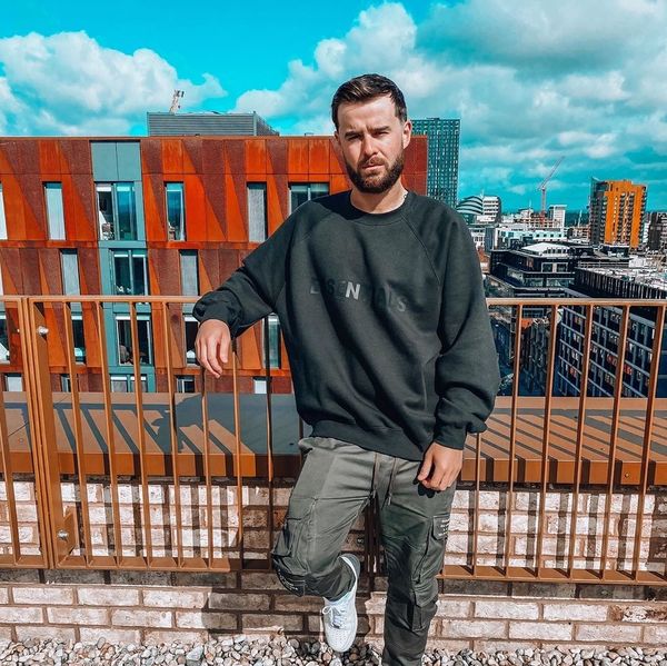

essentials fear of lettered trendy line double sweater front loose long-sleeved brand street high god popular fog xbrsl, Black