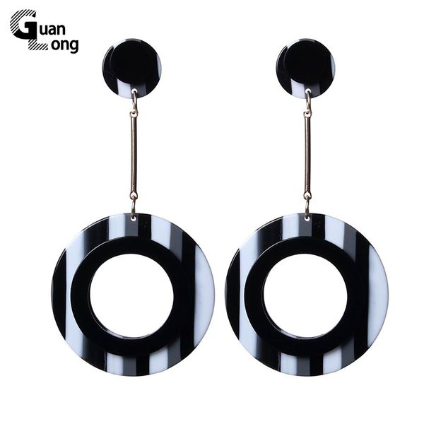 

nice красивых два цветов смола круглая мотаться серьги мода brincos bijoux для женщин нового года подарок 6 цветов, Silver
