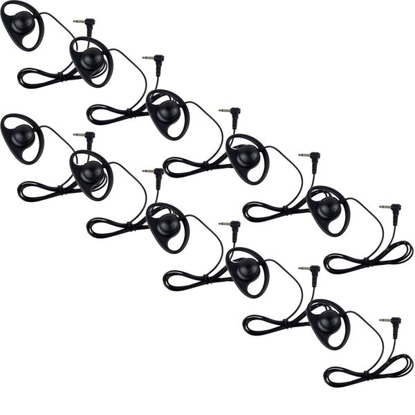 

10x1-pin 3.5mm d-shape listen only earpiece headset for motorola mt1500 apx7000