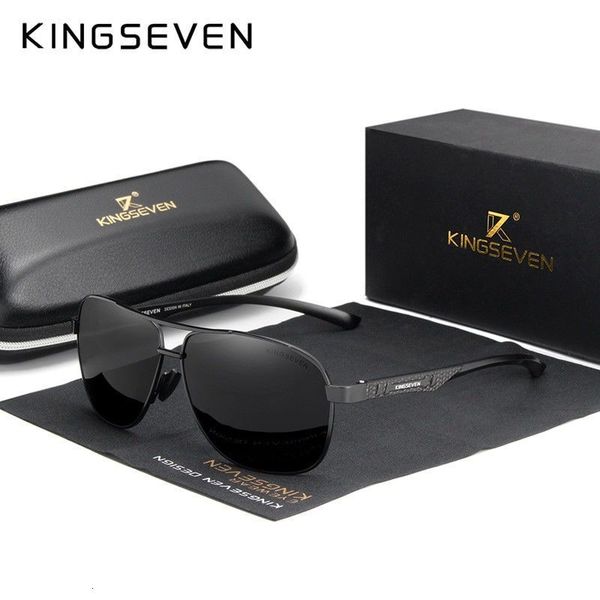 

kingseven a27 unisex ретро солнцезащитные очки nlt5, White;black