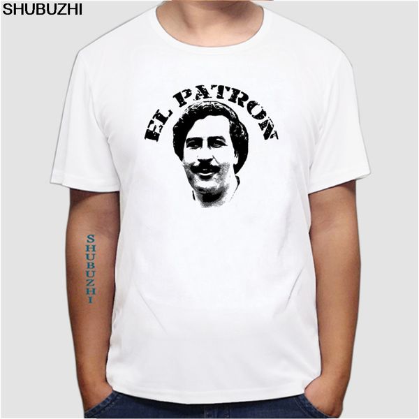 

white shirt pablo escobar el patron mens t shirts youth orange t shirt crew neck short sleeve tee euro size