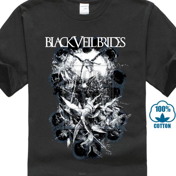 

черный veil brides mens t shirt небесный ангел битвы bvb image 022733