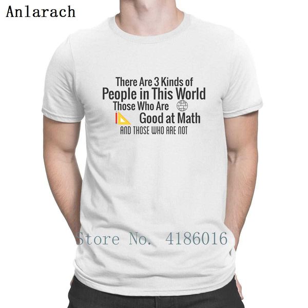 

there are 3 kinds of people in this world those t shirt o-neck family summer style formal cotton comfortable printing shirt