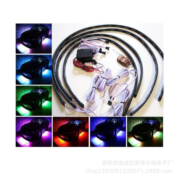 

90 * 60 chassis lights remote control chassis lights will shine a variety of patterns 7 colour transform with voice control