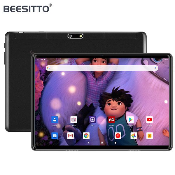

super tempered glass 10 inch tablet 32gb emmc fast cpu dual cameras 5mp android 9 pie wifi bluetooth pad 64gb tf card gift