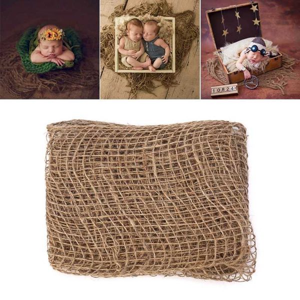 

newborn jute backdrop blanket baby pgraphy prop chunky burlap layer net