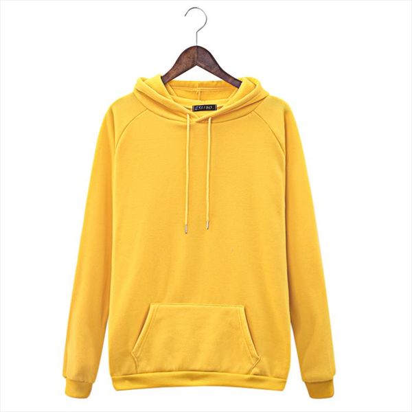 

harajuku hoodies solid color hooded women men o neck sweatshirt long sleeved winter plus velvet thickening coat streetwea, Black