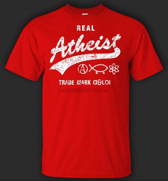 

новый 2019 смешные печати тенниска men hot real атеист t-shirt - direct from