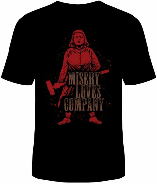 

misery loves company t-shirt cotton wilkes stephen king sizes new tee shirt custom printed