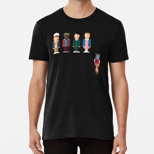 

the upside down t shirt eleven upside down dustin lucas mike will byers 80s featureless grey