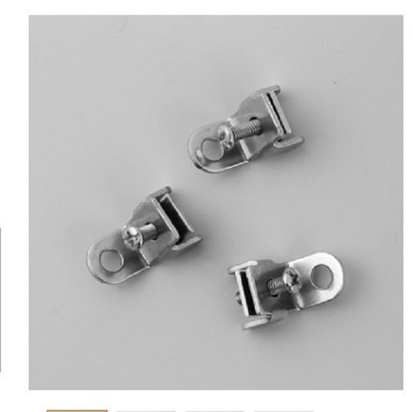 

2020 wholesale electric curtain rail lock shower curtain rail clamping lug buckle rail fastener end clip