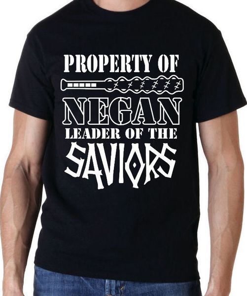 

собственость из negan лидера спасители ходьба dead зомби майка streetwear смешной печати hip-tope мана футболки топы тис