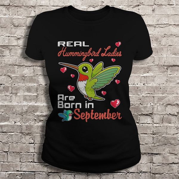 

мужчины футболка real hummingbird дамы родились в сентябре женщины футболку
