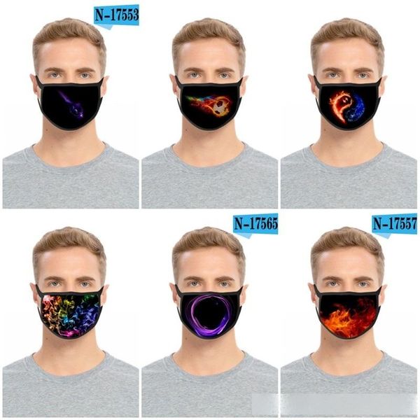 

washable cloth face masks anti haze respirator reuseable mascarilla dustproof kids flame irregular shape multicolour 2 2fdb d2