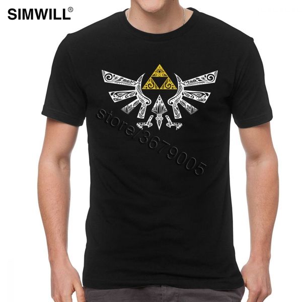 

vntage the legend of zelda t shirts men distressed logo tshirt short sleeved pure cotton printing t-shirt brand tee game clothes