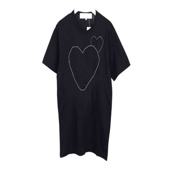 

mens tshirts women tshirt short sleeve summer tees heart pattern printed funny t-shirt solid color clothes, White;black