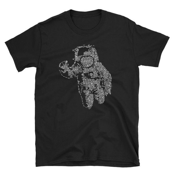

2019 new mens flying astronaut art inspired men's t-shirt tee shirts