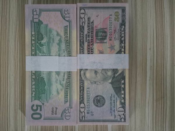 

new 50 dollors fake money billet movie money faux billet money play collection and gifts for the game