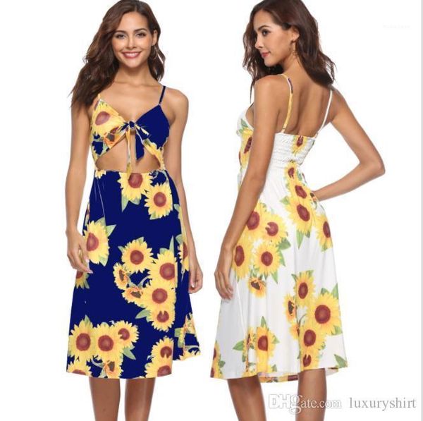 

summer cute bow knot designer beach seaside holiday dresses women floral one piece suit dress, Black;gray